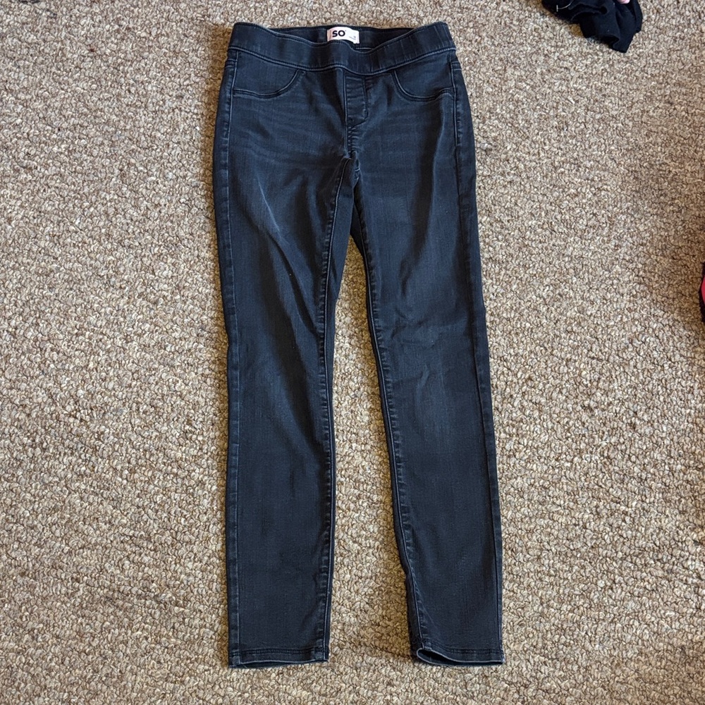 SO  Girls Dark Denim Skinny Jeans